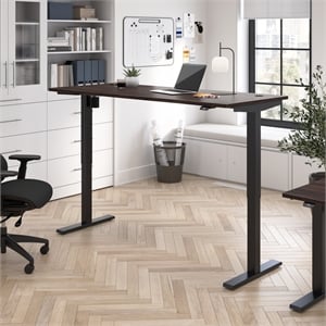 Move 40 Series 72W Adjustable Standing Desk in Black Walnut - Engineered Wood