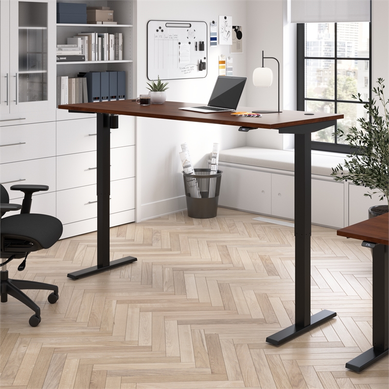 Move 40 Series 72W Adjustable Standing Desk in Hansen Cherry - Engineered Wood