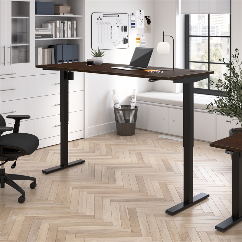 Move 40 Series 72W Adjustable Standing Desk in Mocha Cherry - Engineered Wood