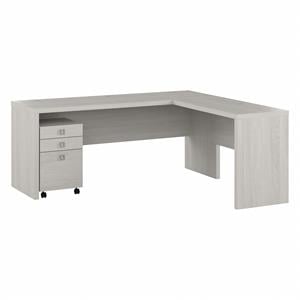 Echo 72W L Shaped Computer Desk with Drawers