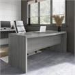 Echo 72W Bow Front Desk in Modern Gray - Engineered Wood