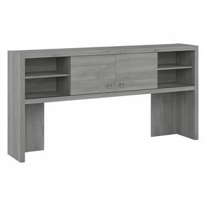 Echo 72W Desk Hutch in Modern Gray - Engineered Wood