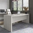 Echo 72W Bow Front Desk in Gray Sand - Engineered Wood