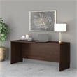 Studio C 72W x 24D Credenza Desk in Black Walnut - Engineered Wood