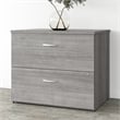 Studio A 2 Drawer Lateral File Cabinet in Platinum Gray - Engineered Wood