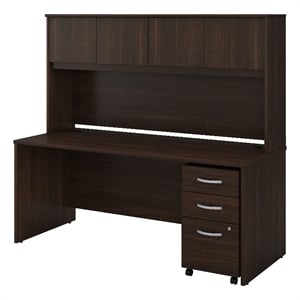 Studio C 72W Office Desk with Hutch and Drawers
