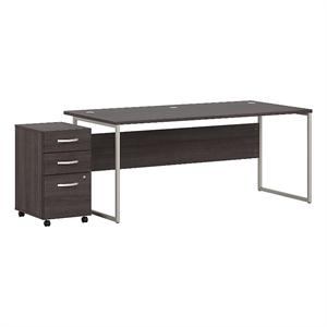 Hybrid 72W x 36D Computer Desk with Drawers