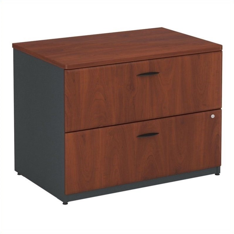 Bush Business Furniture Series A 36W 2Dwr Lateral File Hansen Cherry ...