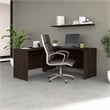Studio C 60W L Shaped Desk with 42W Return in Black Walnut - Engineered Wood