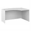 Studio C 60W x 43D Right Hand L-Bow Desk Shell in White - Engineered Wood