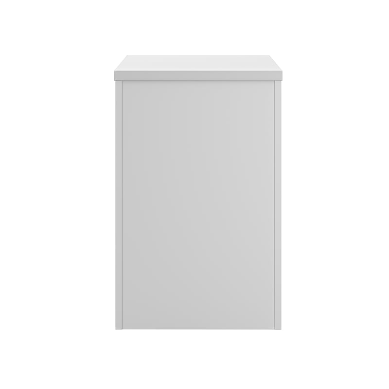 BBF Office in an Hour 3-Drawer Engineered Wood Mobile File Cabinet in Pure White