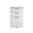 BBF Office in an Hour 3-Drawer Engineered Wood Mobile File Cabinet in Pure White