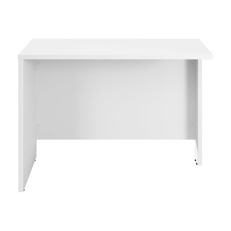 Hampton Heights 42W Desk Return in White - Engineered Wood