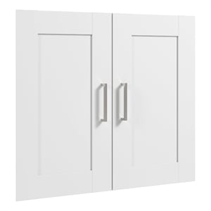 Hampton Heights 2 Door Set for 48W Bookshelf in White - Engineered Wood