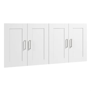 Hampton Heights 4 Door Set for 60W Bookshelf in White - Engineered Wood