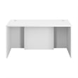 Hampton Heights 60W x 30D Executive Desk in White - Engineered Wood