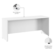 Hampton Heights 72W x 24D Credenza Desk in White - Engineered Wood