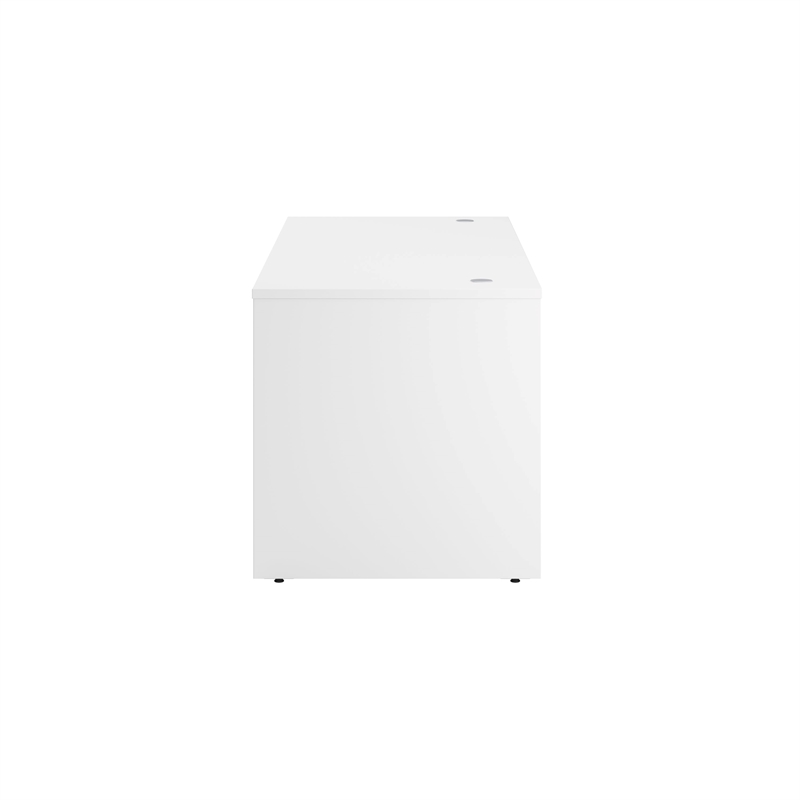 Hampton Heights 72W x 30D Office Desk in White - Engineered Wood