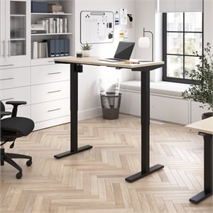 Move 40 Series 48W Adjustable Standing Desk in Natural Elm - Engineered Wood