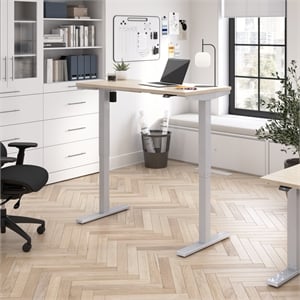 Move 40 Series 48W Adjustable Standing Desk in Natural Elm - Engineered Wood