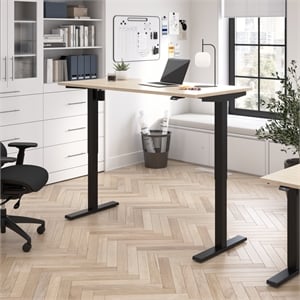 Move 40 Series 60W Adjustable Standing Desk in Natural Elm - Engineered Wood