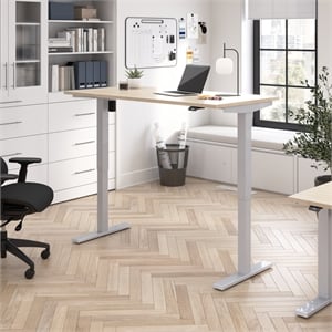 Move 40 Series 60W Adjustable Standing Desk in Natural Elm - Engineered Wood