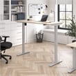 Move 40 Series 60W Adjustable Standing Desk in Natural Elm - Engineered Wood