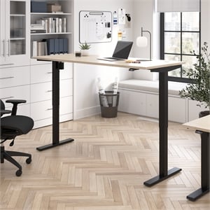 Move 40 Series 72W Adjustable Standing Desk in Natural Elm - Engineered Wood