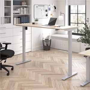 Move 40 Series 72W Adjustable Standing Desk in Natural Elm - Engineered Wood