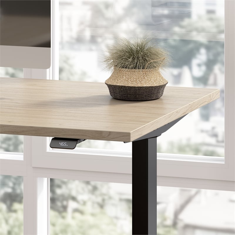 Move 60 Series 48W Adjustable Standing Desk in Natural Elm - Engineered Wood