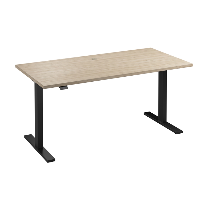 Move 60 Series 60W Adjustable Standing Desk in Natural Elm - Engineered Wood