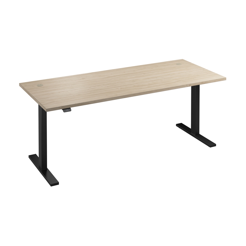 Move 60 Series 72W Adjustable Standing Desk in Natural Elm - Engineered Wood