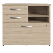 Studio C Office Storage Cabinet with Drawers in Natural Elm - Engineered Wood