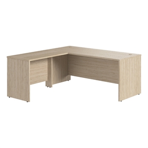 Studio C 72W x 30D L Shaped Desk in Natural Elm - Engineered Wood