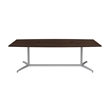 Bush Business Furniture 96W x 42D Boat Shaped Conference Table in Black Walnut