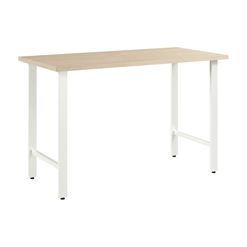 Hustle 48W x 24D Computer Desk with Metal Legs in Natural Elm - Engineered Wood