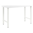 Hustle 48W x 24D Computer Desk with Metal Legs in White - Engineered Wood