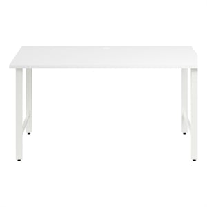 Hustle 60W x 30D Computer Desk with Metal Legs in White - Engineered Wood