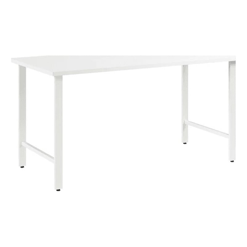 Hustle 60W x 30D Computer Desk with Metal Legs in White - Engineered Wood