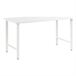 Hustle 60W x 30D Computer Desk with Metal Legs in White - Engineered Wood