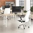 Hustle 72W x 30D Computer Desk with Metal Legs in Natural Elm - Engineered Wood