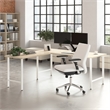 Hustle 72W x 30D Computer Desk with Metal Legs in Natural Elm - Engineered Wood