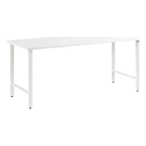 Hustle 72W x 30D Computer Desk with Metal Legs in White - Engineered Wood