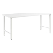 Hustle 72W x 30D Computer Desk with Metal Legs in White - Engineered Wood