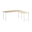 Hustle 72W L Shaped Computer Desk in Natural Elm - Engineered Wood