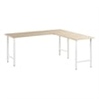 Hustle 72W x 24D L Shaped Computer Desk in Natural Elm - Engineered Wood