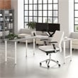 Hustle 72W x 24D L Shaped Computer Desk in Platinum Gray - Engineered Wood