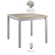 Bush Business Arrive Waiting Room End Table in Natural Elm - Engineered Wood