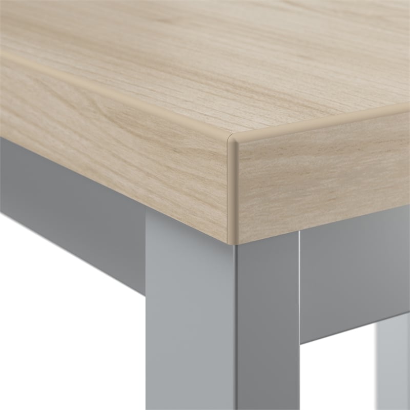 Bush Business Arrive Waiting Room End Table in Natural Elm - Engineered Wood