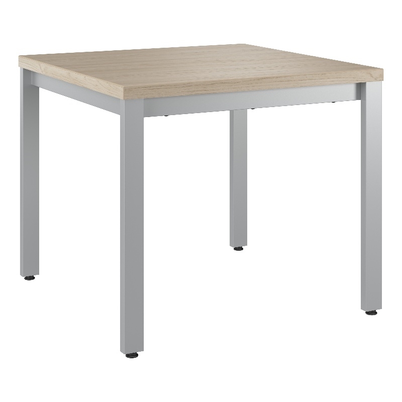 Bush Business Arrive Waiting Room End Table in Natural Elm - Engineered Wood